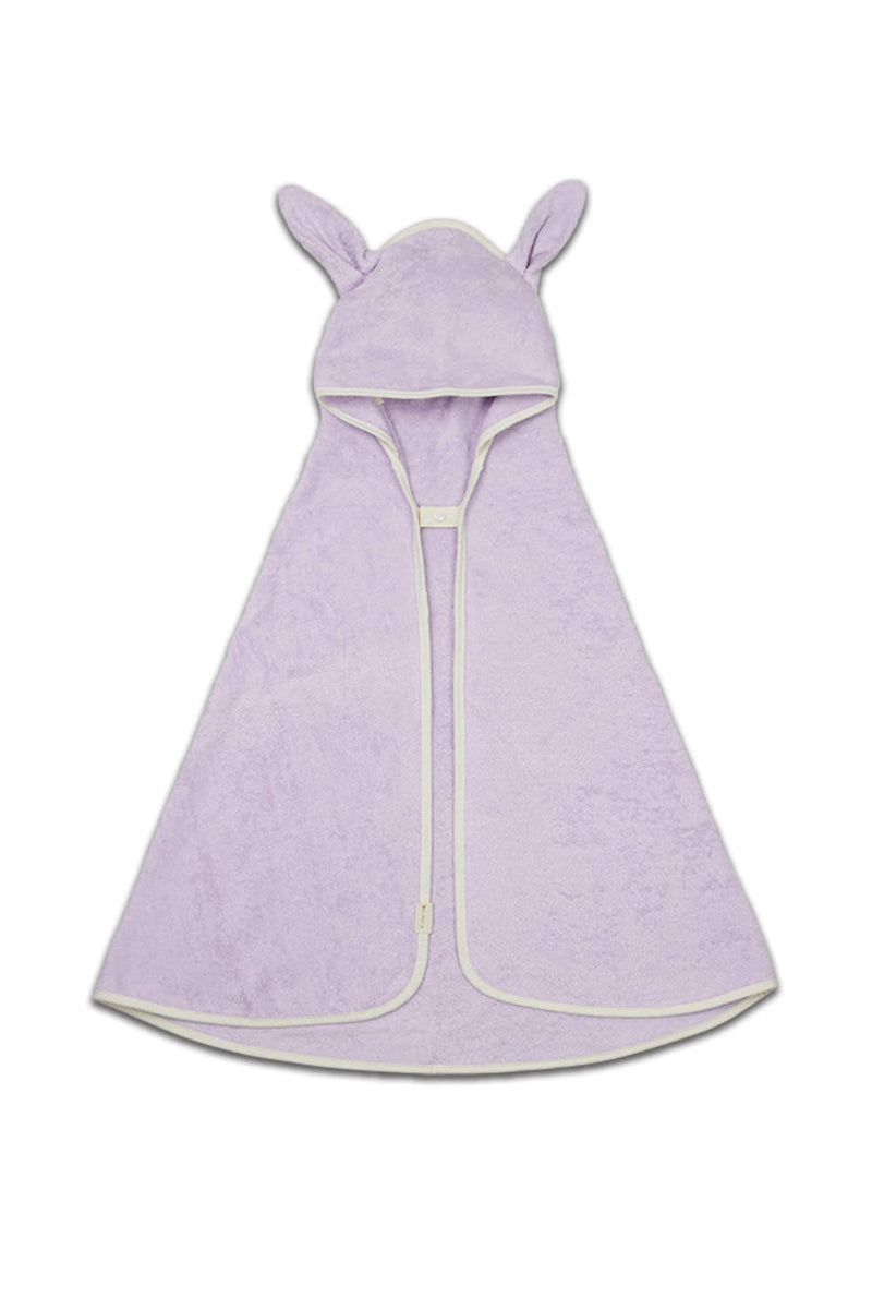 Cape de Bain en Coton Bio Lapin Rose