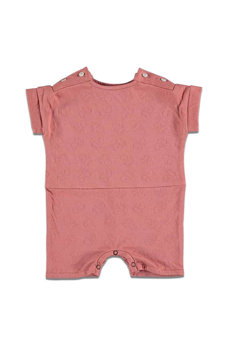 Combishort MC bébé pour cadeau de naissance original - Risu Risu - Combishort Bébé Club Rouge en coton bio - Photo 1