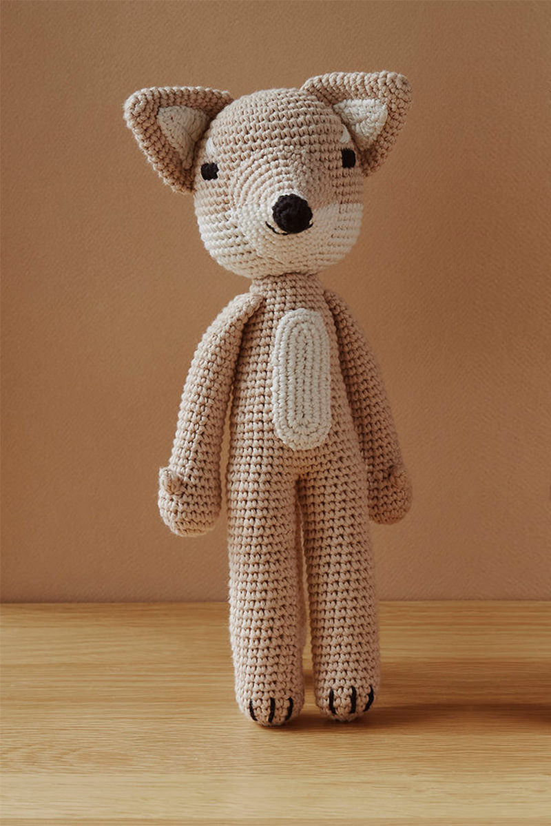 PATTI OSLO - Doudou Renard Arctiv en crochet Fox Beige – Cool Kids